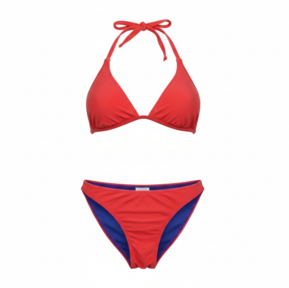 NO BOUNDARIES swimwear women 2 piece suit SIZE MEDIUM (7-9) REVERSIBLE - Picture 2 of 9